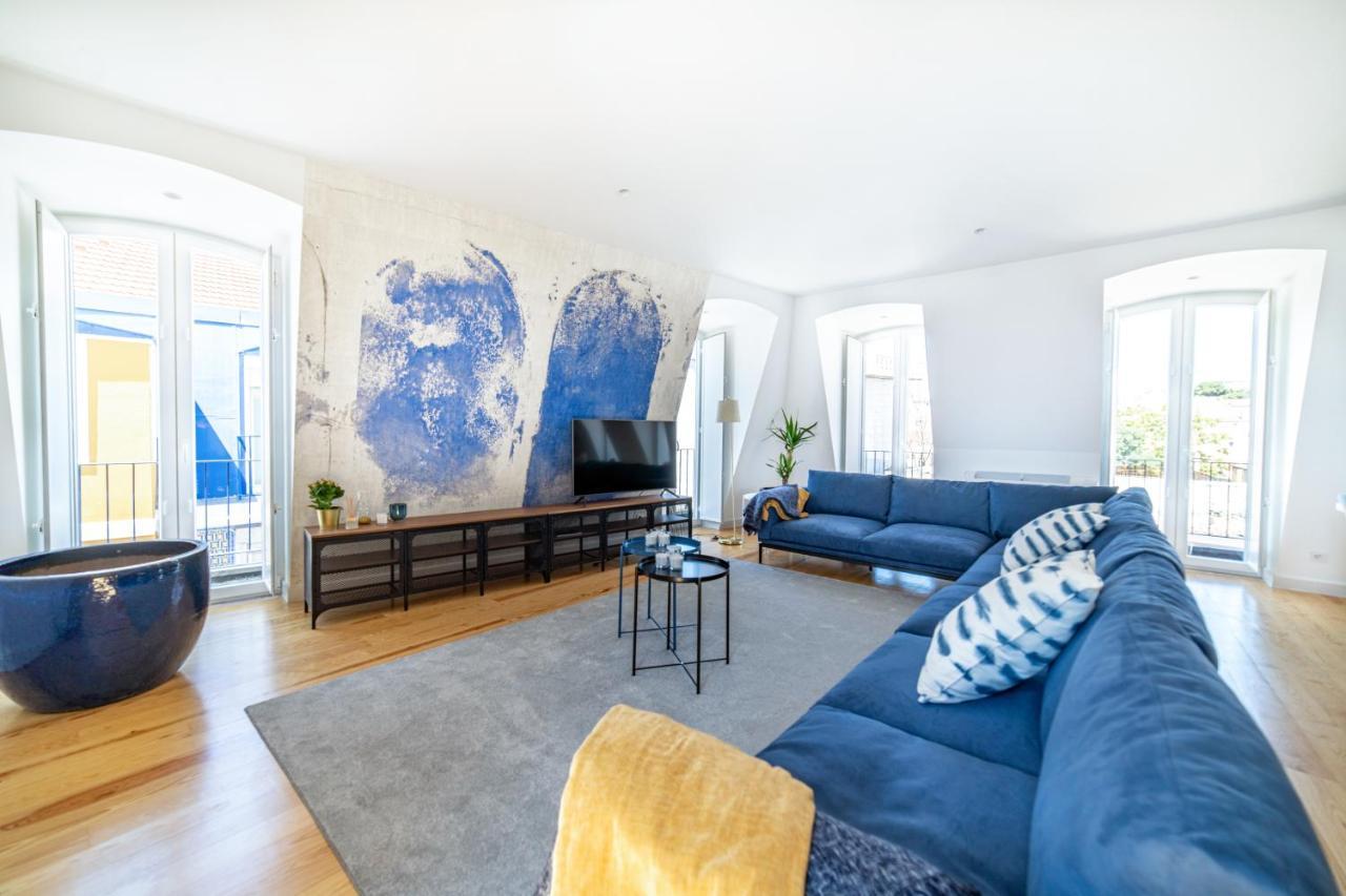 Blue By The River 4 - Unique Penthouse Duplex With A View Lisboa Kültér fotó