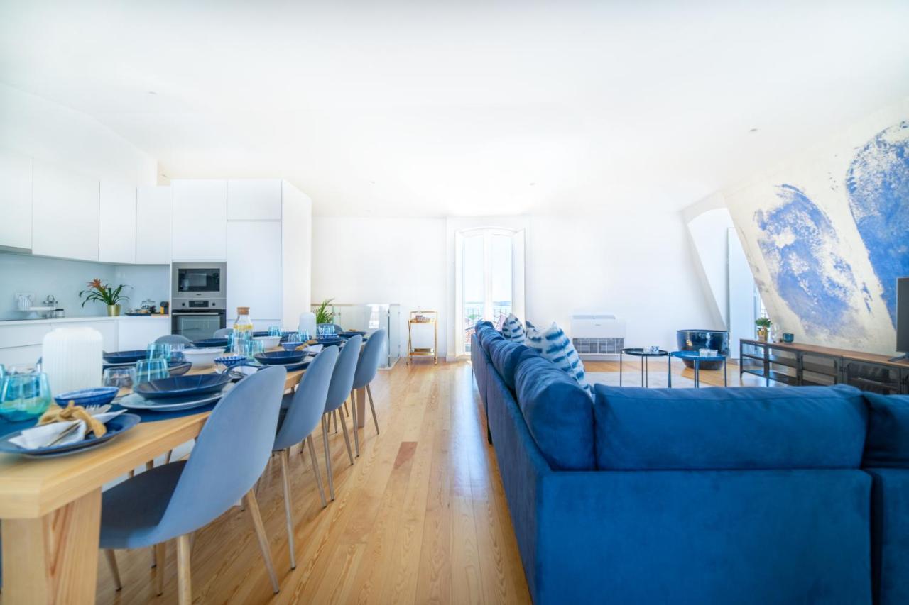 Blue By The River 4 - Unique Penthouse Duplex With A View Lisboa Kültér fotó
